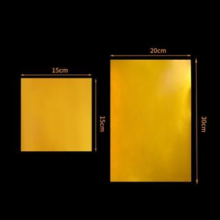 Giấy nhôm RISEDUT nghệ thuật, giấy vàng vẽ khắc 20x30cm, thủ công 70 micron dày