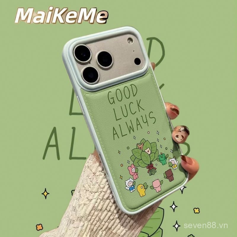 Ốp Điện Thoại Thích Hợp Cho iPhone 7 8 X XS XR XSMAX 11 12 13 14 15 16 17 Pro max Plus Air Good Luck Lá Bưởi Chống Sốc Vỏ Bảo Vệ Chống Sốc Bao Gồm Tất Cả 5QW7