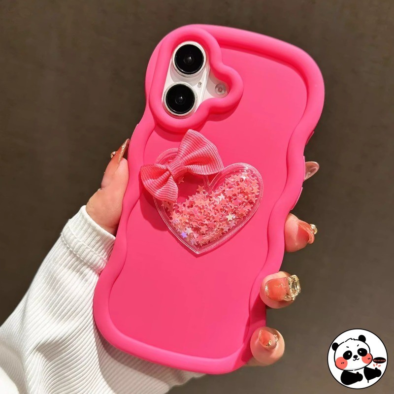 Ốp Điện Thoại Tình Yêu Lấp Lánh 3D Dễ Thương Cho Vivo Y19 Y19E Y19S GT Pro Y18 Y18S Y18E Y18i Y17 Y17S Y16 Y15 Y15A Y15S Y13 5G 4G Vỏ Mềm Chống Sốc Nơ Màu Kẹo