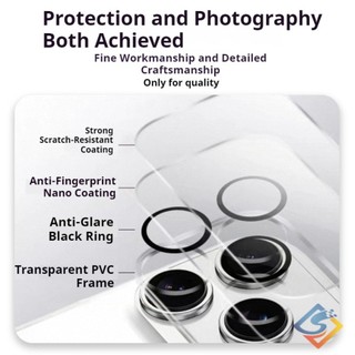 Cao Cấp 9H Matte Camera Bảo Vệ Ống Kính Cho IPhone 17 Pro max 17 Pro 17 Tấm Bảo Vệ Màn Hình Vỏ Chống Dầu Camera Phim Cường Lực
