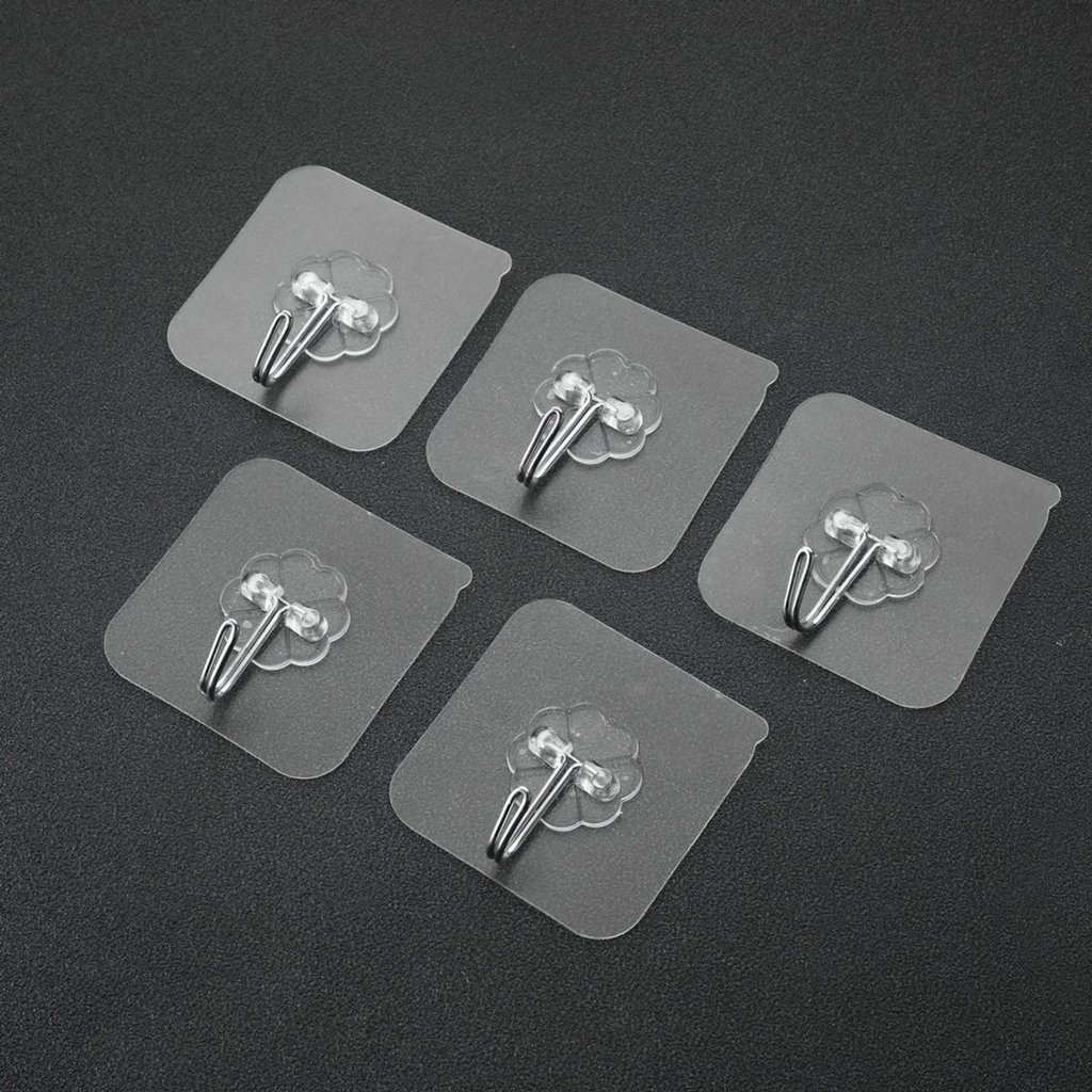 COMBO 10 Móc dán tường chịu lực inox 304, Móc treo tường siêu dính treo đồ đa năng quần áo tiện ích