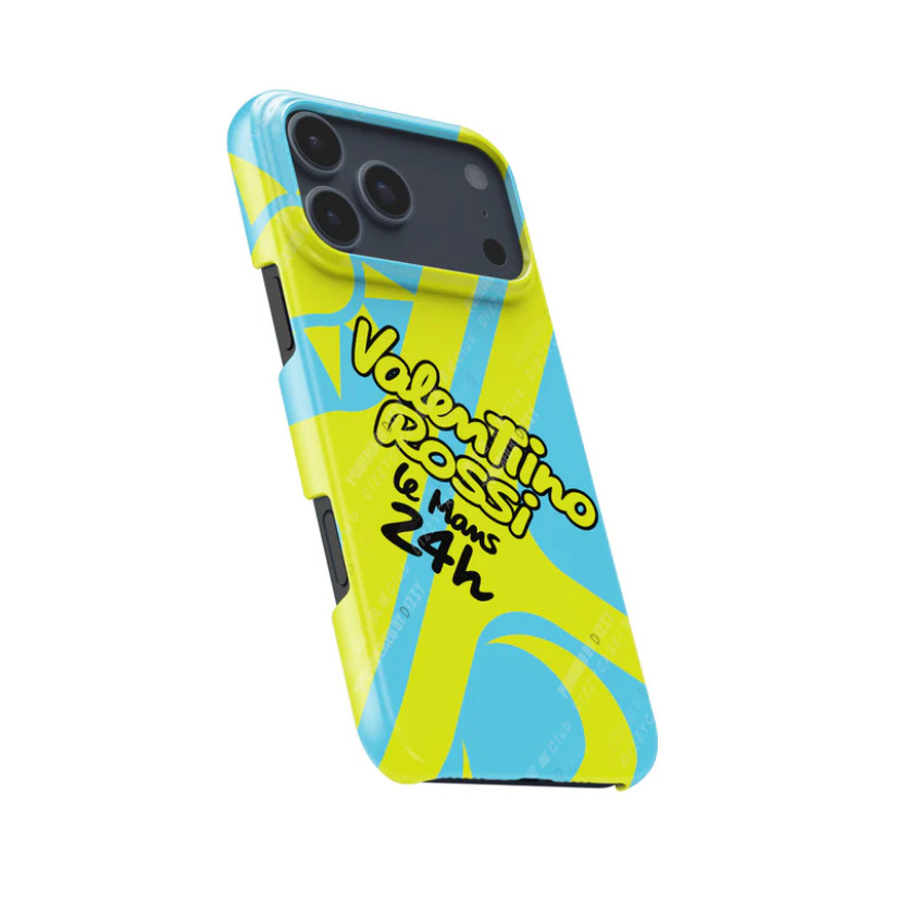 Ốp điện thoại mũ bảo hiểm Valentino Rossi 2024 Le Mans 24H thích hợp cho iPhone17 16Pro 16e 15ProMax 14Pro 13 12 13mini Samsung S24 S22 S25 2in1 ốp lưng cứng bóng
