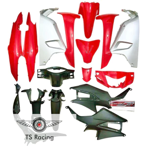 Dàn áo wave a 110 (2017-2025) đỏ tươi - tặng team 3 lớp