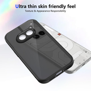 For Nothing Điện thoại Nothing Phone  2A / 2A Plus 5G Ốp lưng cứng trong suốt Da-Cảm giác mềm Khung TPU chống sốc mỏng