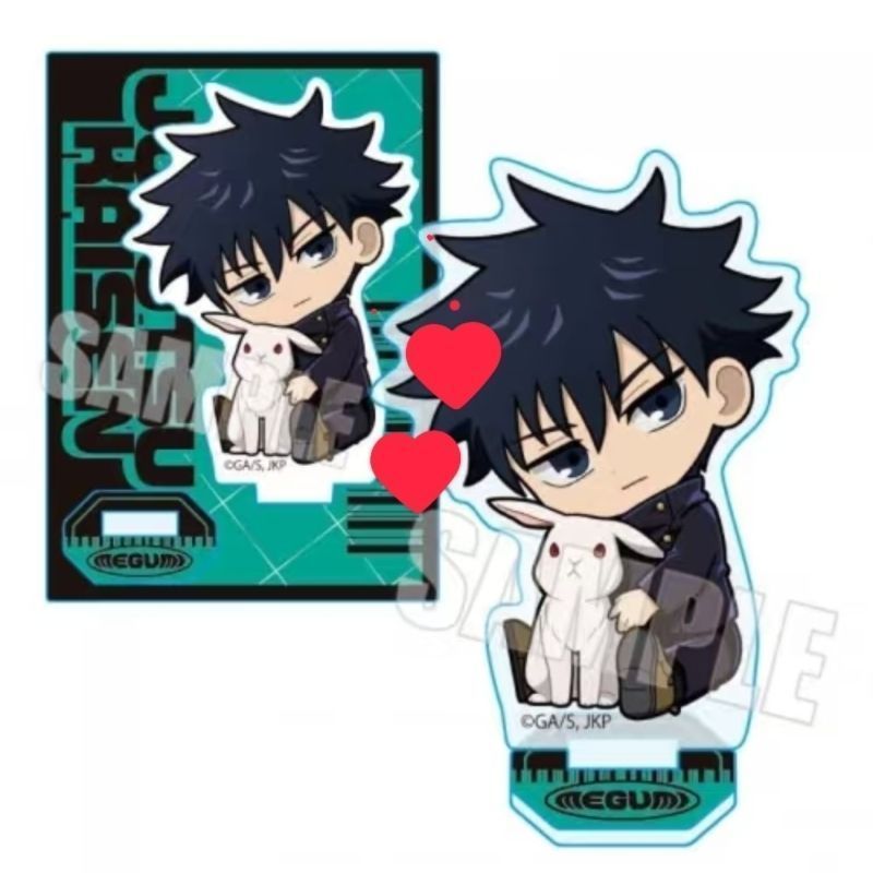 Jujutsu Kaisen Mini Acrylic Đứng Dễ Thương Chibi Hình Trang Trí Bàn Làm Việc Quà Tặng Anime