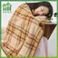 SWEET Chăn Lông Cừu Kẻ Sọc Mặc Có Nút Winte Ấm Ném Trên Sofa Giường Du Lịch Làm Dày Phòng Ngủ Văn Phòng Điều Hòa Không Khí Chăn n