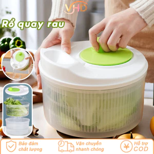 Rổ Quay Rau Song Long Cỡ Lớn - Máy Sấy Khô Rau Củ Quả Nhanh, Làm Salad Tiện Lợi, Máy Giặt Rau Gia Đình