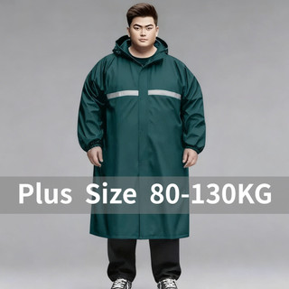 Áo mưa oversize chống nước có mũ, phản quang, phù hợp moto ngoài trời