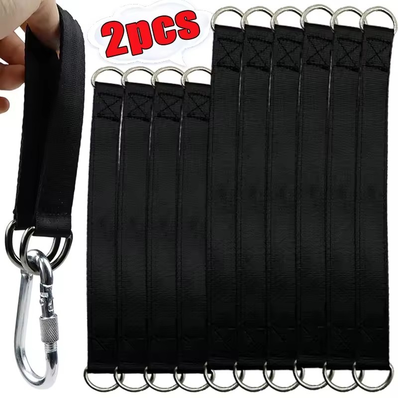 Dây Treo Đa Chức Năng Ngoài Trời - Nylon Hạng Nặng Có Khóa Kim Loại, Phù Hợp Cho Yoga Và Tập Thể Dục
