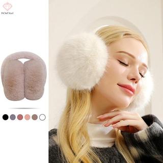 PCWFKef Thời Trang Mùa Đông Ấm Áp Bịt Tai Lông Tơ Muff Cho Nữ Mềm Mại Sang Trọng Bịt Tai Bé Gái Bé Trai Thời Tiết Lạnh Làm Ấm Tai Có Thể Gập Lại Earflaps Mới