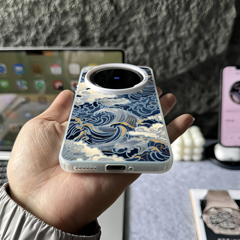 Ốp điện thoại mờ cứng The Great Wave off Kanagawa cho Vivo X300 Pro X200 Ultra X200 Pro X100S Pro X200S X100s X100 Pro X90 X80 X70 Vỏ Vivo chống sốc