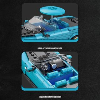 Zhen Brick Rolls-Royce Khối Xây Dựng Trong Nước Đua Tương Thích Lego Lắp Ráp Đồ Chơi Đồ Trang Trí Mô Phỏng Mô Hình Bé Trai Quà Tặng 8.3 QRX3