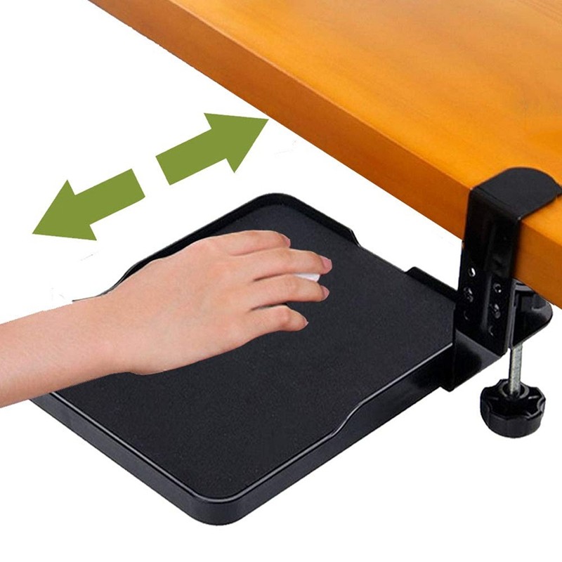 Kẹp Nối Dài Trên Cổ Tay Còn Lại Miếng Lót Chuột Tiện Dụng Khay Để Bàn Đính Kèm Trượt Ra Chuột Nền Tảng Dưới Kệ Để Bàn