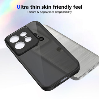 Dành Cho Motorola Moto Edge 50 Pro Ốp điện thoại Cứng Mờ Da-Cảm Giác Mềm Khung TPU Chống Sốc Mỏng Vỏ