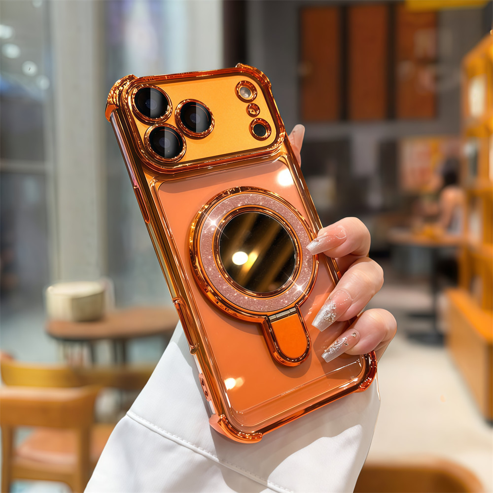 Ốp điện thoại chống rơi gương lấp lánh cho iphone 17 Pro Max 16 11 12 13 14 15 Pro Max 16 plus Vỏ có Camera Bảo vệ toàn diện Vỏ chống sốc Vỏ cứng bảo vệ điện thoại