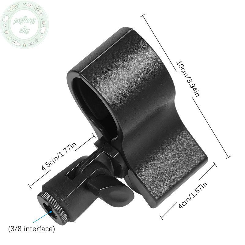 PUSKY 1Pc Đa Năng Micro Lớn Cầm Tay Kẹp Giá Đỡ Với 3 / 8 Adapter Cho 3-6CM Mic Micro Mic Kẹp Đứng VN