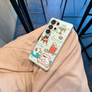 Ốp lưng màu xanh lá cây đáng yêu 2 trong 1 có thể so sánh cho Samsung A23 A24 A25 a55 s25 s22plus ultra Case Girly S23 S23Plus s23fe s24plus s24ultra s25 S26 S26ultra Vỏ