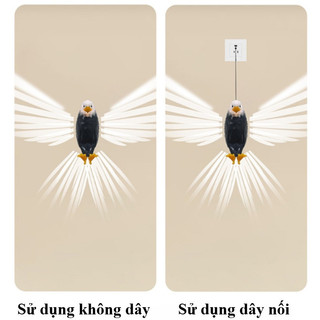 Đèn Đại Bàng 3D Điều Khiển Từ Xa - LED Cảm Ứng Nghệ Thuật, Trang Trí Không Gian Ấn Tượng