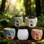 SA Sáng Tạo Khuôn Silicon Planter Khuôn Thủ Công Các Dự Án Nhựa Với Thiết Kế Nhà Cây Huyền Bí Và Holde Nhỏ