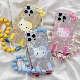 Ốp Lưng Hello Kitty 3D Nơ Thời Trang Cho Xiaomi Redmi A5 A3 15C 15 14T 13T Pro 11 Lite 12C 10C Mi 15T Pro Redmi Note 14S POCO X3 Pro F5 M5 M4 4G Vỏ Điện Thoại Dây Xích