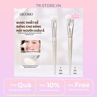 Cọ Kem Nền Đầu Dẹt GECOMO - Thiết Kế Cho Khuôn Mặt Châu Á, Tán Lớp Nền Mỏng Mịn G1132 G1133