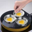 Khuôn hấp trứng hình tim - Inox bền, dễ rửa, cần thiết bữa sáng, Chảo, Khuôn Trứng, Thép không gỉ, Hấp Trứng