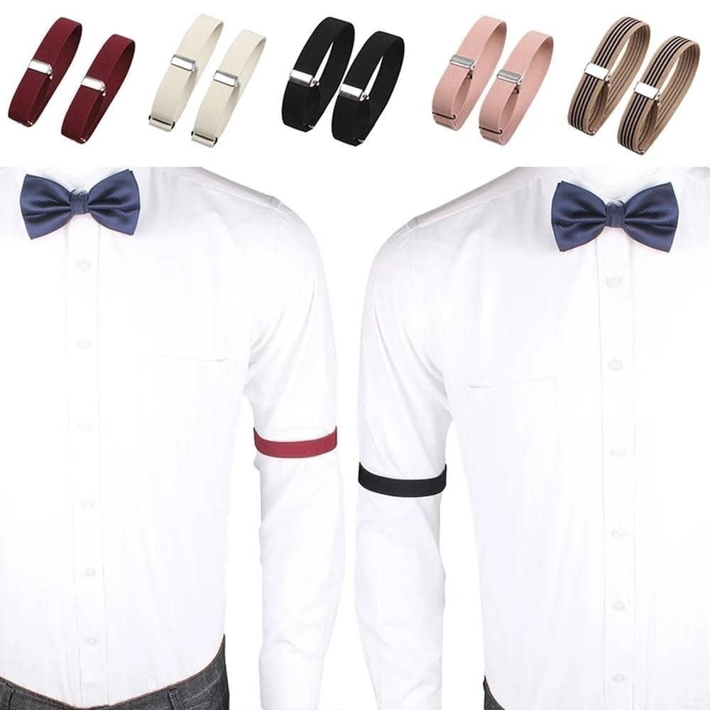[24H] Cặp Đai Tay Giữ Áo Sơ Mi – Phong Cách Lịch Lãm, Co Giãn, Unisex Dùng Tiện Lợi
