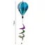 LAKAM Rainbow Hot Air Balloon, Xoay Sequins Chất liệu nhựa Máy quay gió, Wind Twister 4X Balloon Chiều cao 43,3 inch Pinwheels Kích thước khổng lồ Sử dụng ngoài trời