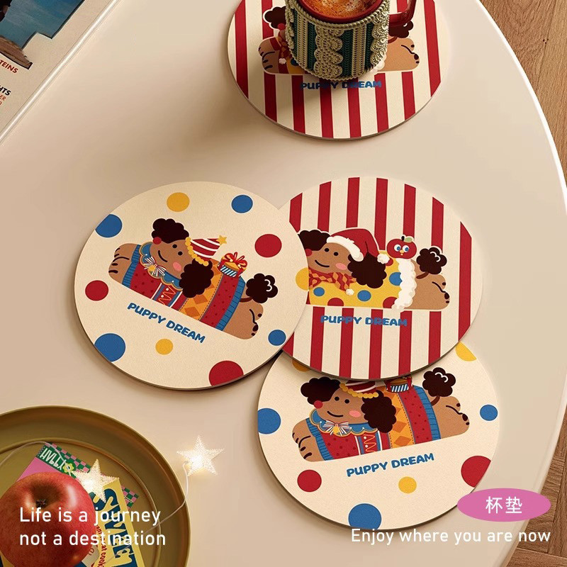 Quà Tặng Hoạt Hình Dễ Thương Diatom Bùn Thấm Hút Cà Phê Coaster Nhà Bếp Thoát Nước Placemat Đĩa Ăn Chịu Nhiệt Độ Cao Mr. Chống @ -