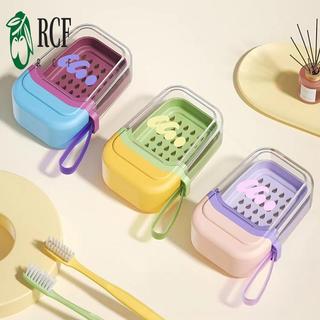 Hộp xà phòng hai lớp di động - Phụ kiện tắm du lịch bằng nhựa đầy màu sắc