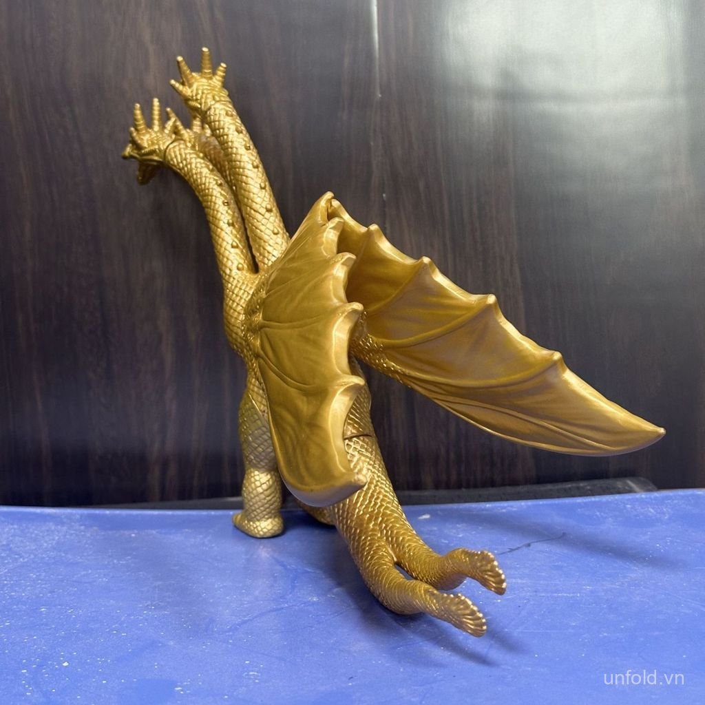 [Đồ chơi] Ultraman Trẻ em Mô hình làm bằng tay Vua rồng ba đầu Ghidorah Cơ khí mềm Kẹo cao su quái vật Godzilla 5YE0