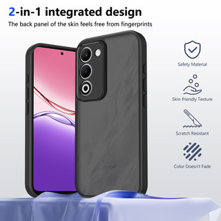 Dành Cho OPPO A5 4G / 5G 2025 Ốp điện thoại Cứng Mờ Da-Cảm Giác Mềm Khung TPU Chống Sốc Mỏng Mỏng