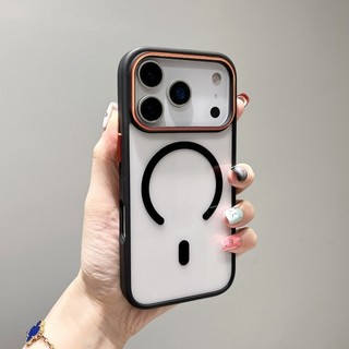 Sạc từ tính không dây sang trọng Vỏ acrylic trong suốt cho iPhone 17 Pro Max 17 Air 16 Pro Max 15 Pro Max 14 Plus 13 Pro Max 12 11 Vỏ cứng chống sốc iPhone 17 Pro Max