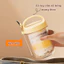 Bình thủy tinh đựng ngũ cốc, lọ đựng yến mạch, sữa chua kèm nắp đậy và thìa dung tích 430ml an toàn tuyệt đối