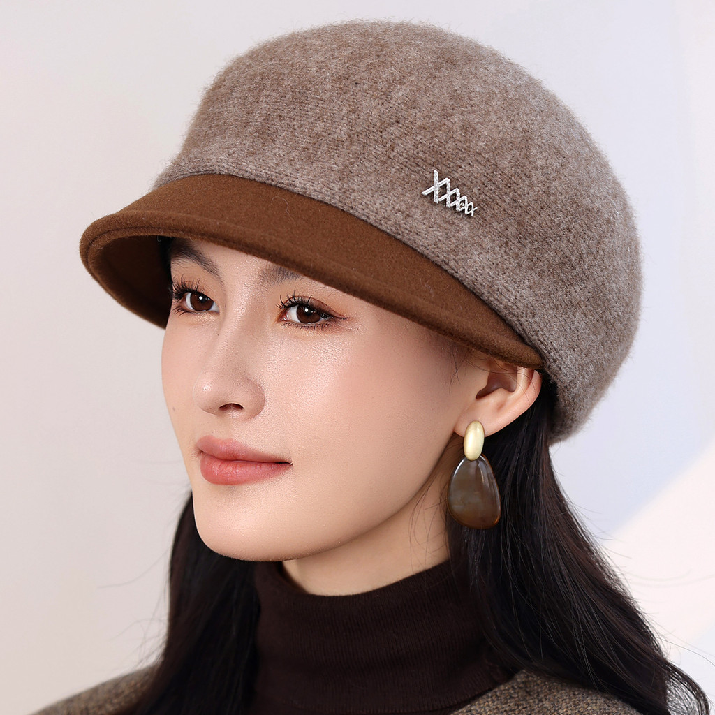 Mũ dệt kim ấm áp phong cách Hàn Quốc dành cho người cao tuổi và trung niên
