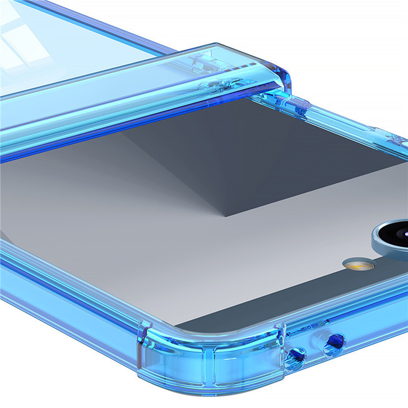 Dành Cho Samsung Galaxy Z Flip 7 Từ Tính Sạc Không Dây Trong Suốt Chống Sốc Gấp Bản Lề Bảo Vệ Flip7