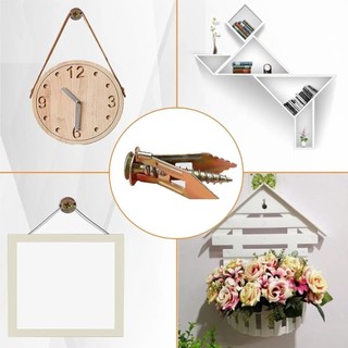 【100Sets】Bộ vít neo vách thạch cao chắc chắn - Không cần khoan cắm tường tự khai thác để treo rèm, gương, khung ảnh.