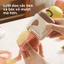 Bàn chải và gọt vỏ rau củ quả hai trong một | Dao gọt da cầm tay đa chức năng | SIÊU Sharp | Dụng cụ nhà bếp tiện lợi
