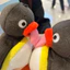 PS1 Pingu Trừu Tượng Chim Cánh Cụt Sang Trọng Búp Bê Dính Ra Lưỡi Sang Trọng Đồ Chơi Cho Trẻ Em Bé Gái SP1