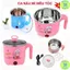 Nồi lẩu điện mini cao cấp đa năng 2 nấc, Nồi Nấu Lẩu Mini Cầm Tay, Ca Mỳ Điện siêu xinh