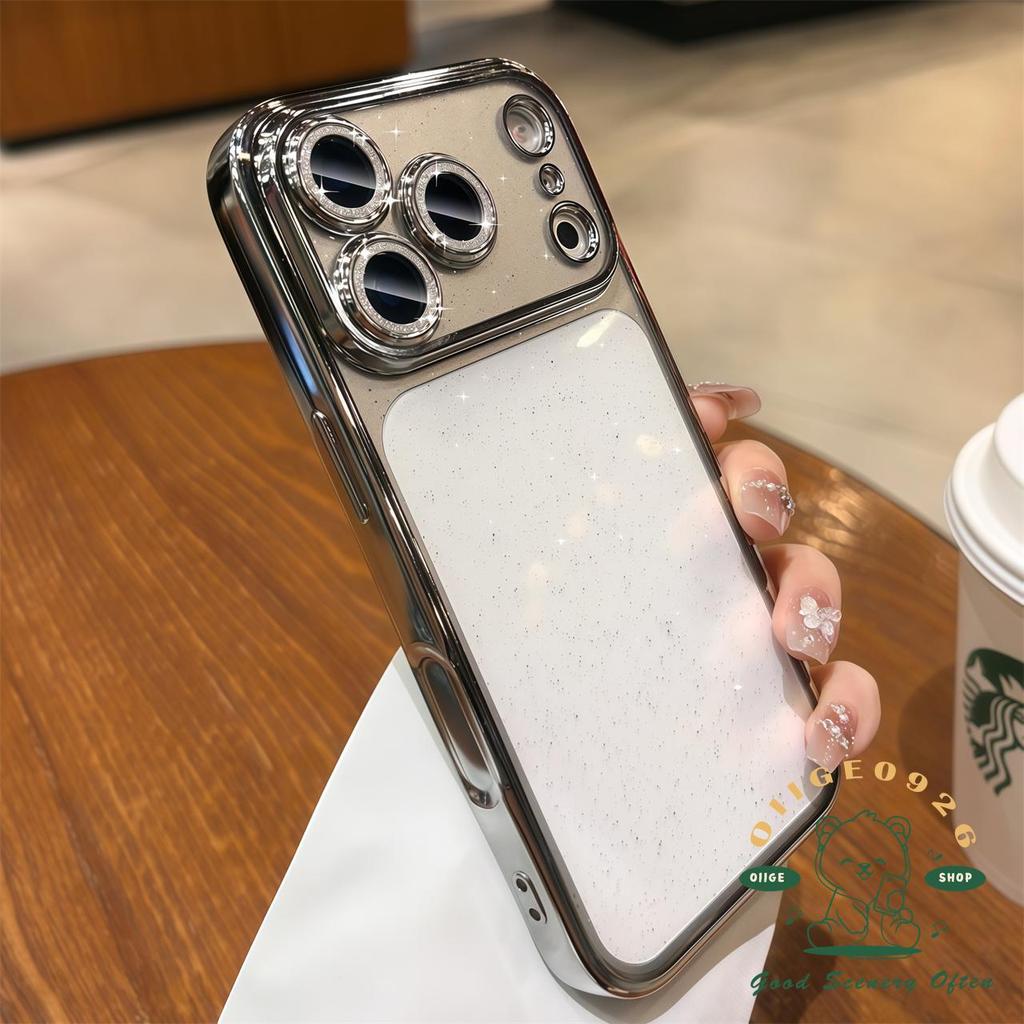 【 Ốp lưng iPhone17 】 Vỏ điện thoại lấp lánh mạ túi khí iphone17 Pro Max16 15 14 13 12 cho vỏ iPhone Vỏ mềm silicon TPU chống sốc