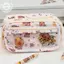 PUSKY Hoạt Hình Dễ Thương Hộp Đựng Bút Chì Dành Cho Sinh Viên Hoạt Hình Anime Sáng Tạo Túi Bút Chì Dung Tích Cao Văn Phòng Phẩm Túi Bảo Quản Túi Đựng Mỹ Phẩm VN