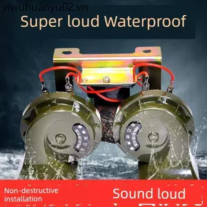 Siêu To Xe Ốc Sừng 12V Bass Cao Siêu To Chống Thấm Nước Còi Sừng Xe Máy