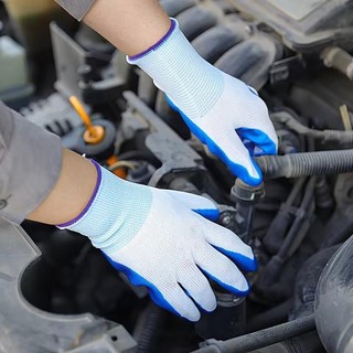 Găng tay làm việc chống mài mòn 12 / 24 Cặp - Găng tay Nitrile chống trượt để làm cỏ, làm vườn, xây dựng
