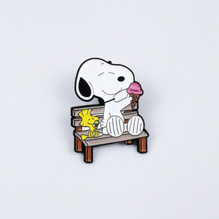 5 Cái / bộ Anime Snoopy Trâm Ba Lô Huy Hiệu Sáng Tạo Nhỏ Giọt Dầu Trang Trí Kim Loại Pin