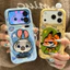 3D DIY Dễ Thương Sang Trọng Thỏ Cáo Ốp Lưng Điện Thoại iPhone 17 16 15 14 13 12 11 Pro Max X Xr Xs Max 7 8 Plus SE2020