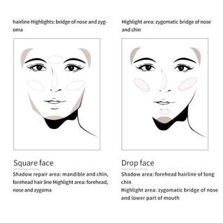 Kem che khuyết điểm hai đầu Bút che khuyết điểm Ba chiều Làm sáng da mặt V-Face Makeup Fixing Shadow Pen Mỹ phẩm Chống thấm nước, Làm sáng tông màu da, Kem che khuyết điểm, Lâu trôi, Sửa đổi tông màu da, Lỗ chân lông vô hình, Không dễ F