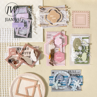 JIANWU Ngoại Vi Tầm Nhìn Series Vintage Nhãn Biên Giới Phong Cảnh Chất Liệu Cắt Dán Sổ Lưu Niệm Nhãn Dán Sáng Tạo Tạp Chí Văn Phòng Phẩm