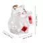 【 COD 】 NORDICLIFE Piggy Bank, Bình đựng tiền thủy tinh hoạt hình, Bình đựng đậu vàng Mini Lucky Cat để trang trí văn phòng phòng phòng khách