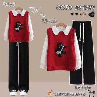 sét bộ quần dây bản to đen+ mix áo SWT dài tay mùa đông phong cách -thuba